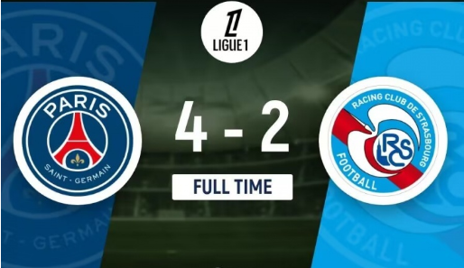 法甲-巴黎4-2斯特拉斯堡 巴尔科拉传射阿森西奥李刚仁建功 法甲-巴黎4-2斯特拉斯堡 巴尔科拉传射阿森西奥李刚仁建功