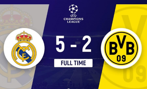 让二追五!皇马5-2逆转多特 维尼修斯戴帽吕迪格巴斯克斯建功 让二追五!皇马5-2逆转多特 维尼修斯戴帽吕迪格巴斯克斯建功