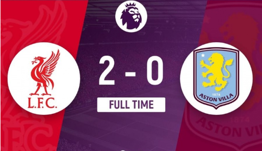 英超-利物浦2-0维拉各赛事四连胜五分领跑 努涅斯破门萨拉赫传射