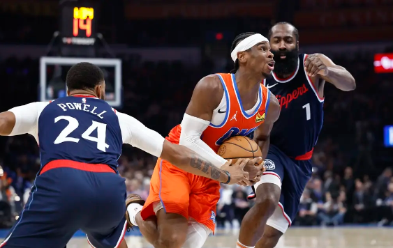 亚历山大生涯新高45分 哈登17+11+9 雷霆终结快船4连胜 亚历山大生涯新高45分 哈登17+11+9 雷霆终结快船4连胜