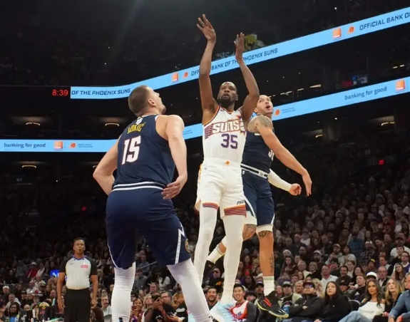 杜兰特27+6 比尔27分 约基奇25+15 太阳复仇掘金结束3连败