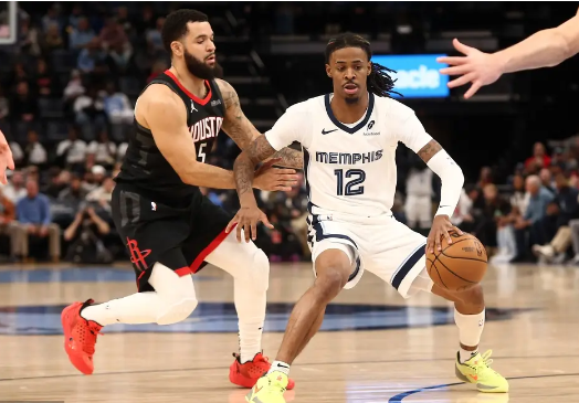 申京32+14 杰伦-格林27分 莫兰特复出27分 火箭险胜灰熊