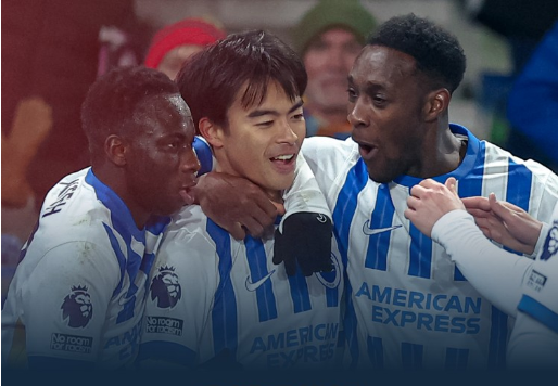 英超-切尔西0射正0-3布莱顿近3轮2负 三笘薰神级停球+破门