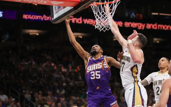 杜兰特28分布克36+7+9 太阳116-124不敌鹈鹕遭遇3连败