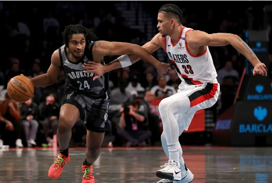 谢顿-夏普25分 托马斯复出16分 开拓者7人上双大胜篮网