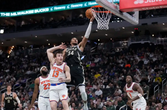 阿努诺比31分 大桥26+5 字母哥30+9+7 尼克斯送雄鹿3连败