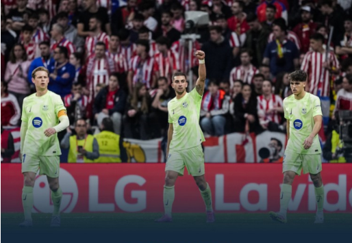 国王杯-巴萨1-0总分5-4马竞决赛将战皇马 费兰破门 亚马尔助攻