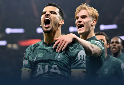 欧联杯-热刺1-0客胜法兰克福总比分2-1晋级四强 索兰克点射制胜